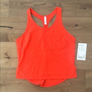 Athleta Navigate tank Orange Racerback Tank Top